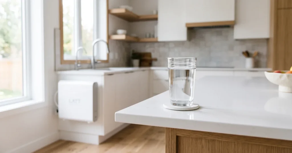 vaso agua osmosis inversa equipo latt cocina moderna barcelona